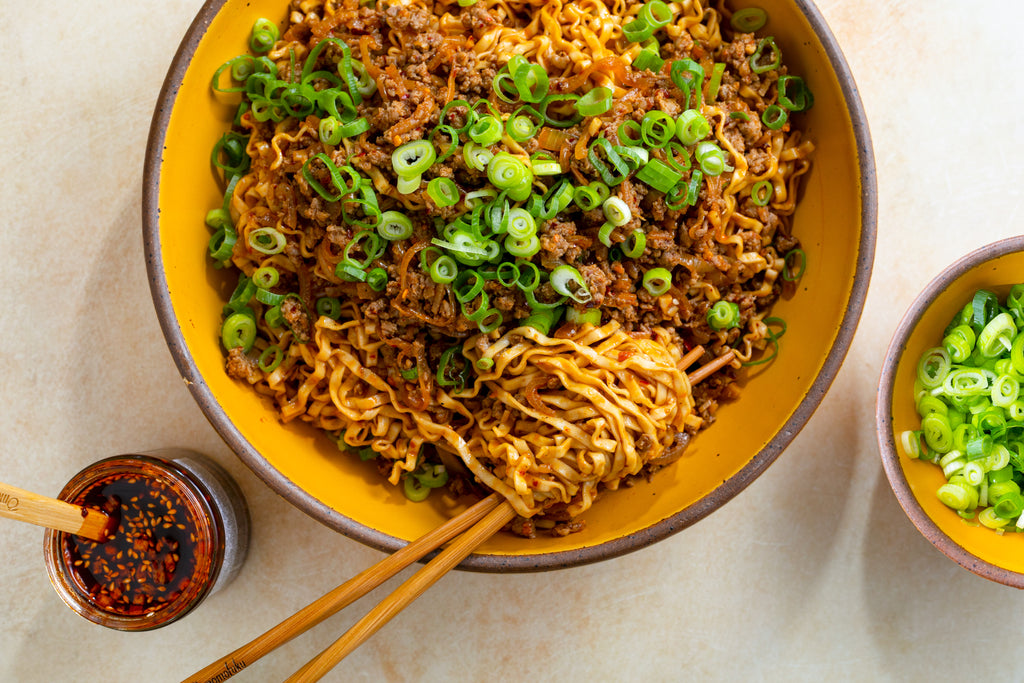 Chili Crunch Chicken and Noodles – Momofuku Goods