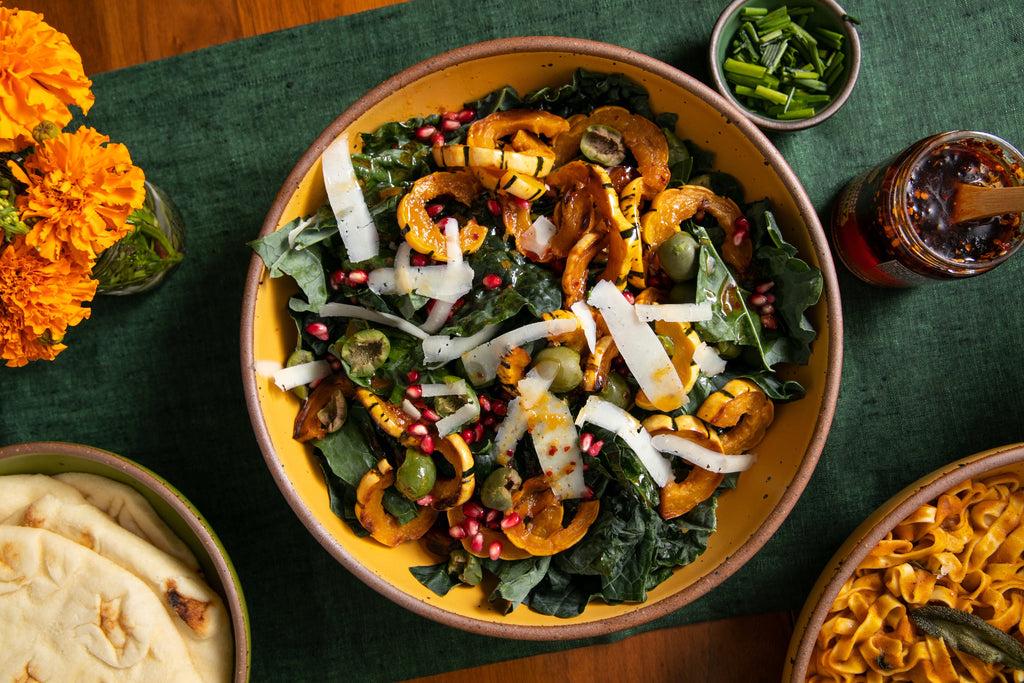 Hot Honey Harvest Salad with Roasted Squash – Momofuku Goods