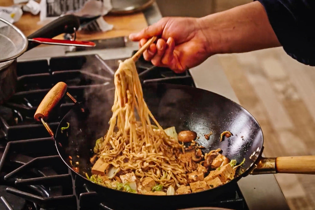 Dave Chang's Fridge Cleanout Tofu Noodle Stir-Fry – Momofuku Goods