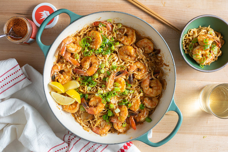 one-pot-weeknight-spicy-soy-shrimp-noodles