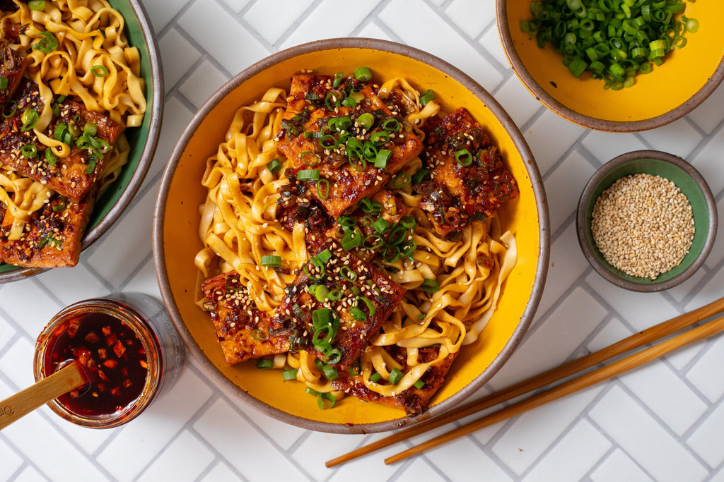 Scrambled Tofu Noodles Recipe