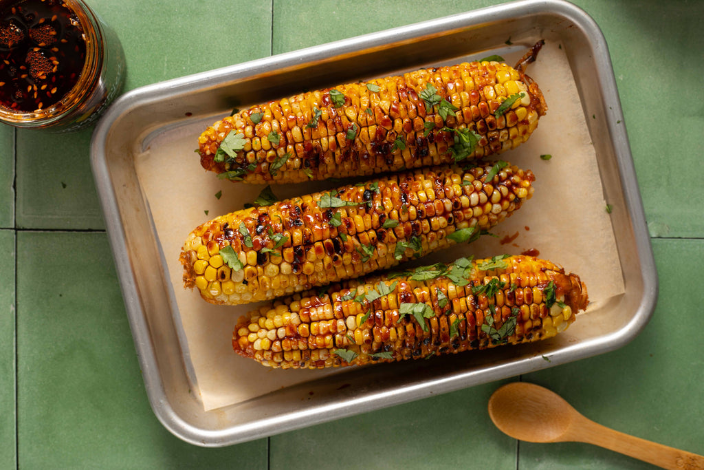 Sweet & Spicy Grilled (or Roasted) Corn – Momofuku Goods