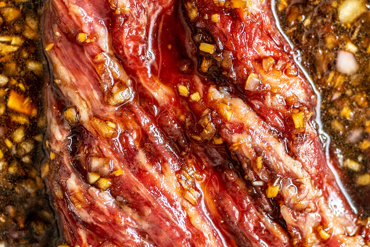 Korean BBQ Sweet Soy Marinade with Skirt Steak