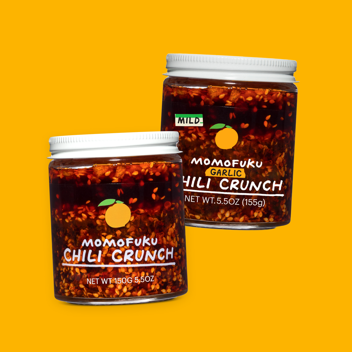 momofuku original and mild garlic chili crunch
