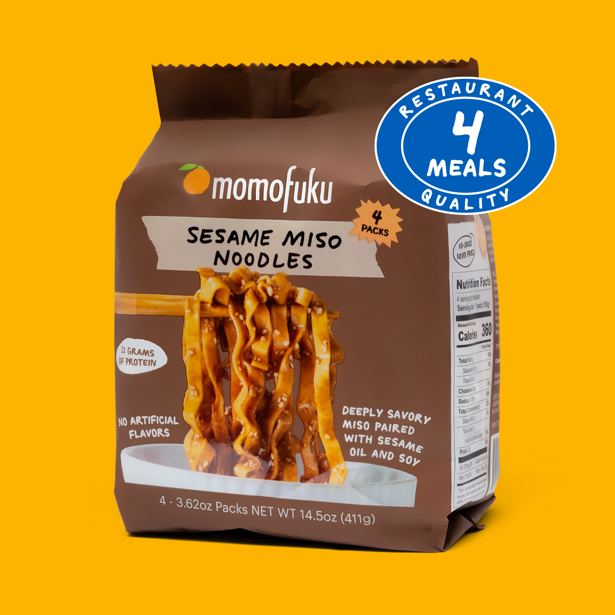 pack of sesame miso noodles