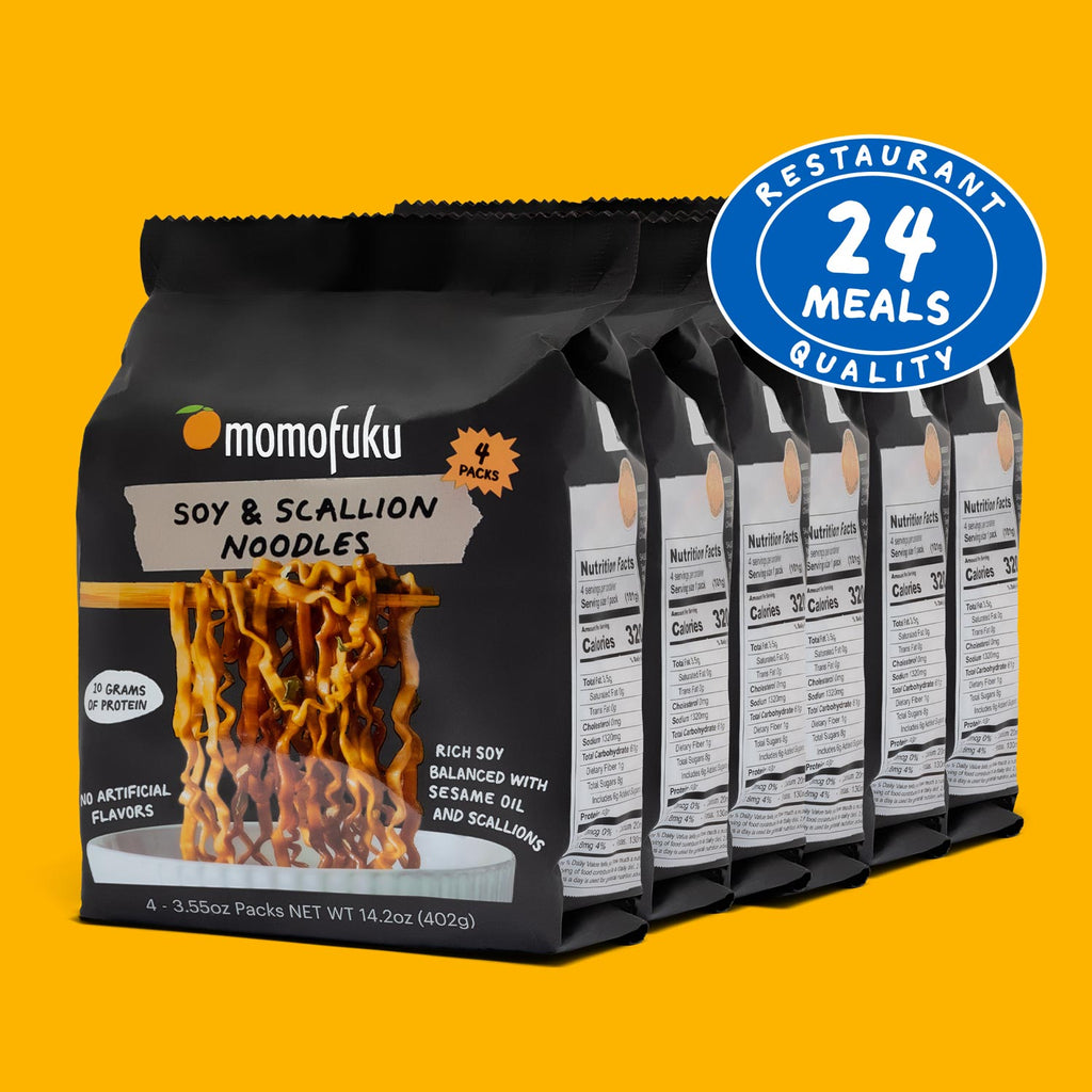 Soy & Scallion Noodles | 24 Packs – Momofuku Goods