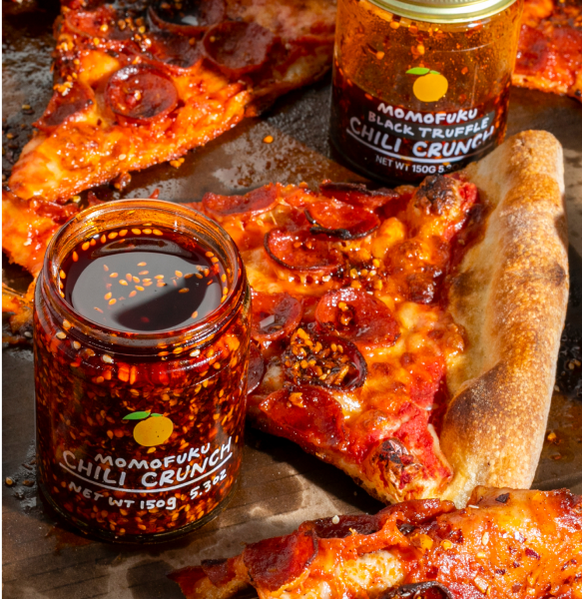 Pizza with Chili Sauce