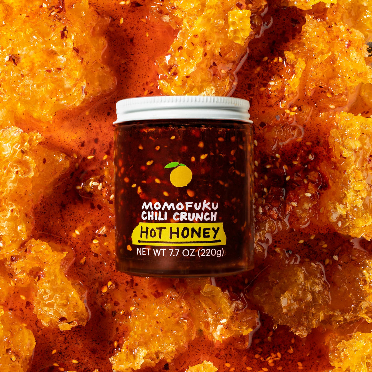 Jar of Chili Crunch Hot Honey