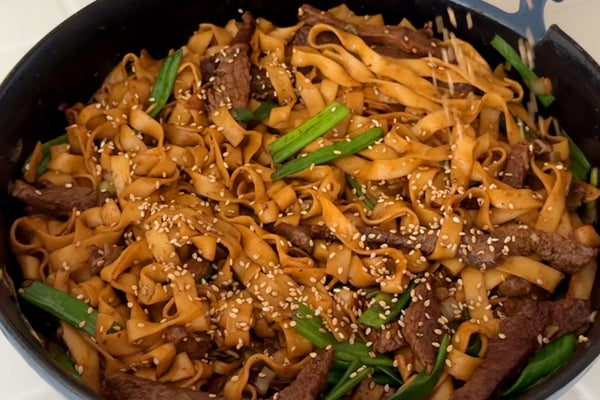 10-Minute Mongolian Beef-Inspired Noodles
