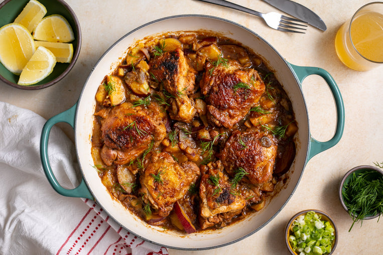 soy-cider-braised-chicken-with-glazed-sweet-potatoes