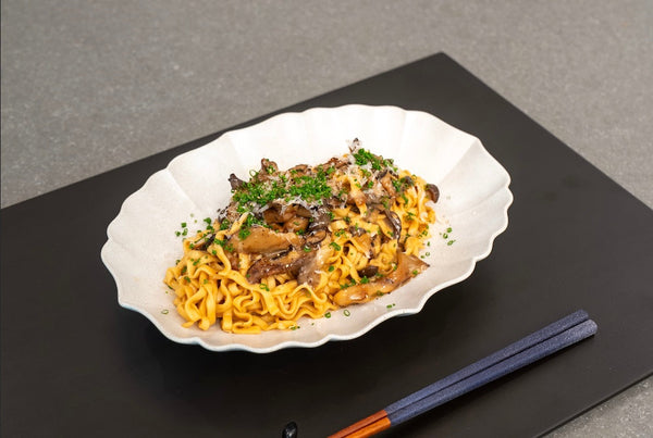 Mushroom Dashi Butter Noodles