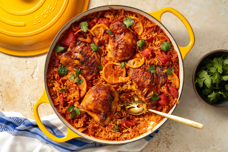 One-Pot-Roasted-Chicken-With-Lemon-Tomato-Rice