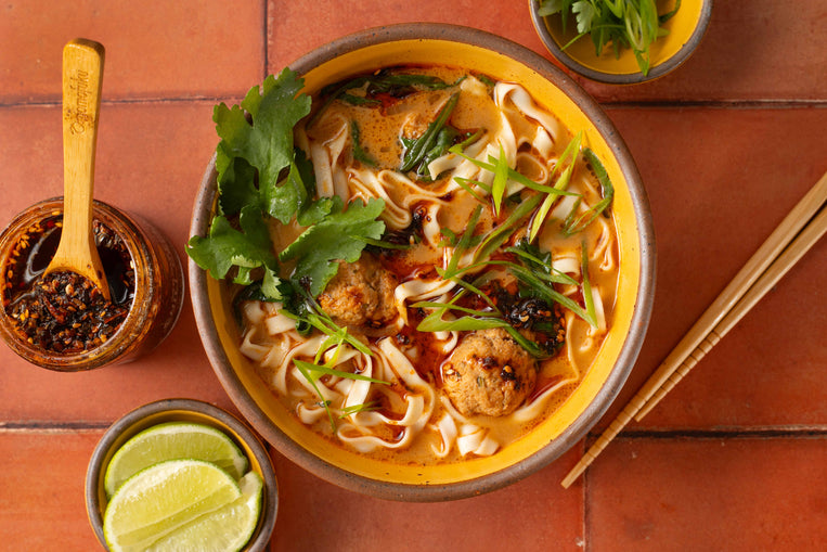 30-minute-sweet-spicy-meatball-noodle-soup