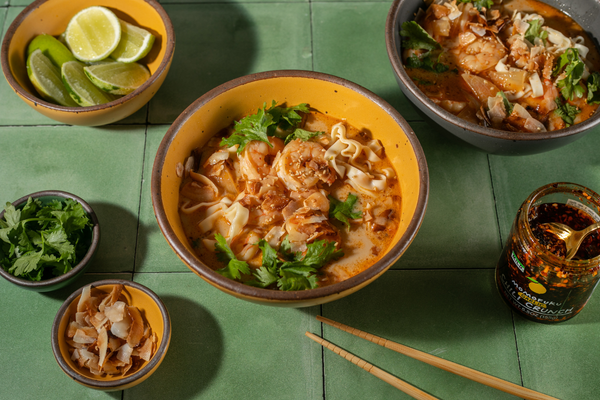 30-Minute Coconut Shrimp Noodle Soup
