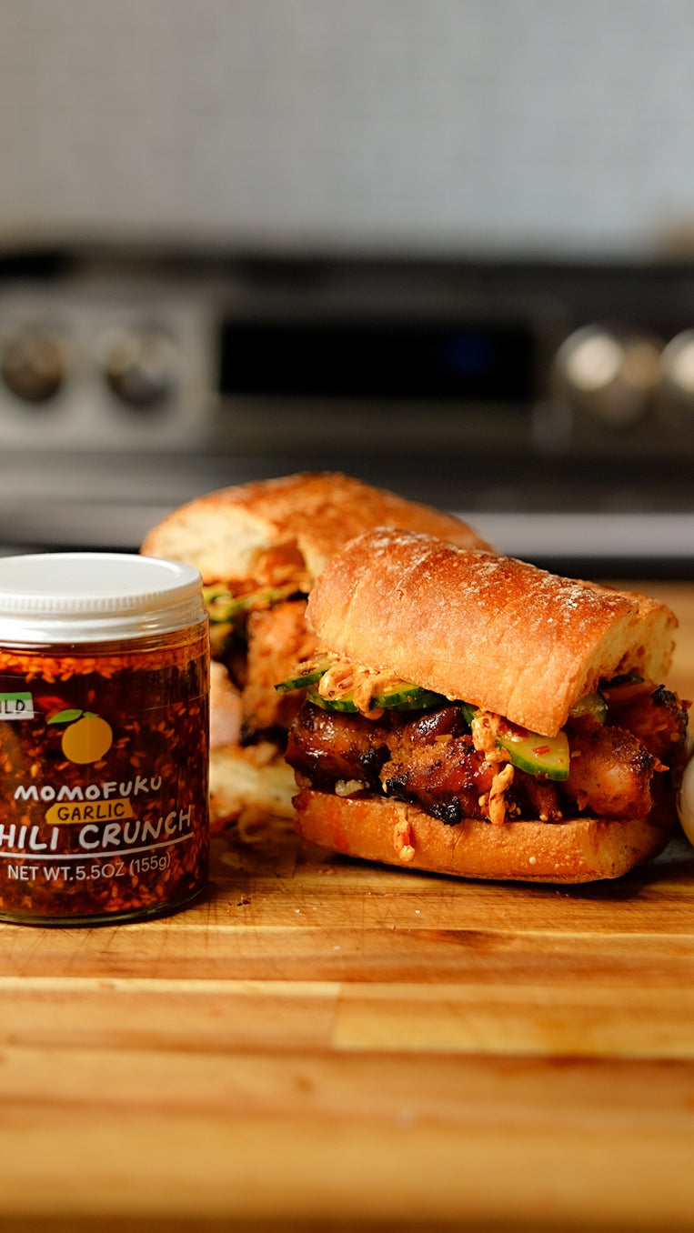 Garlic Chicken Skewer Sandwich