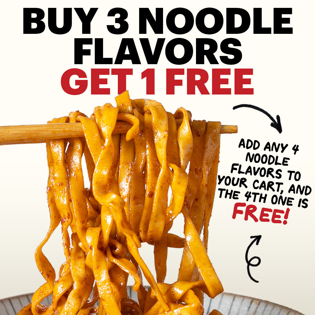 buy 3 get 1 noodle infographic