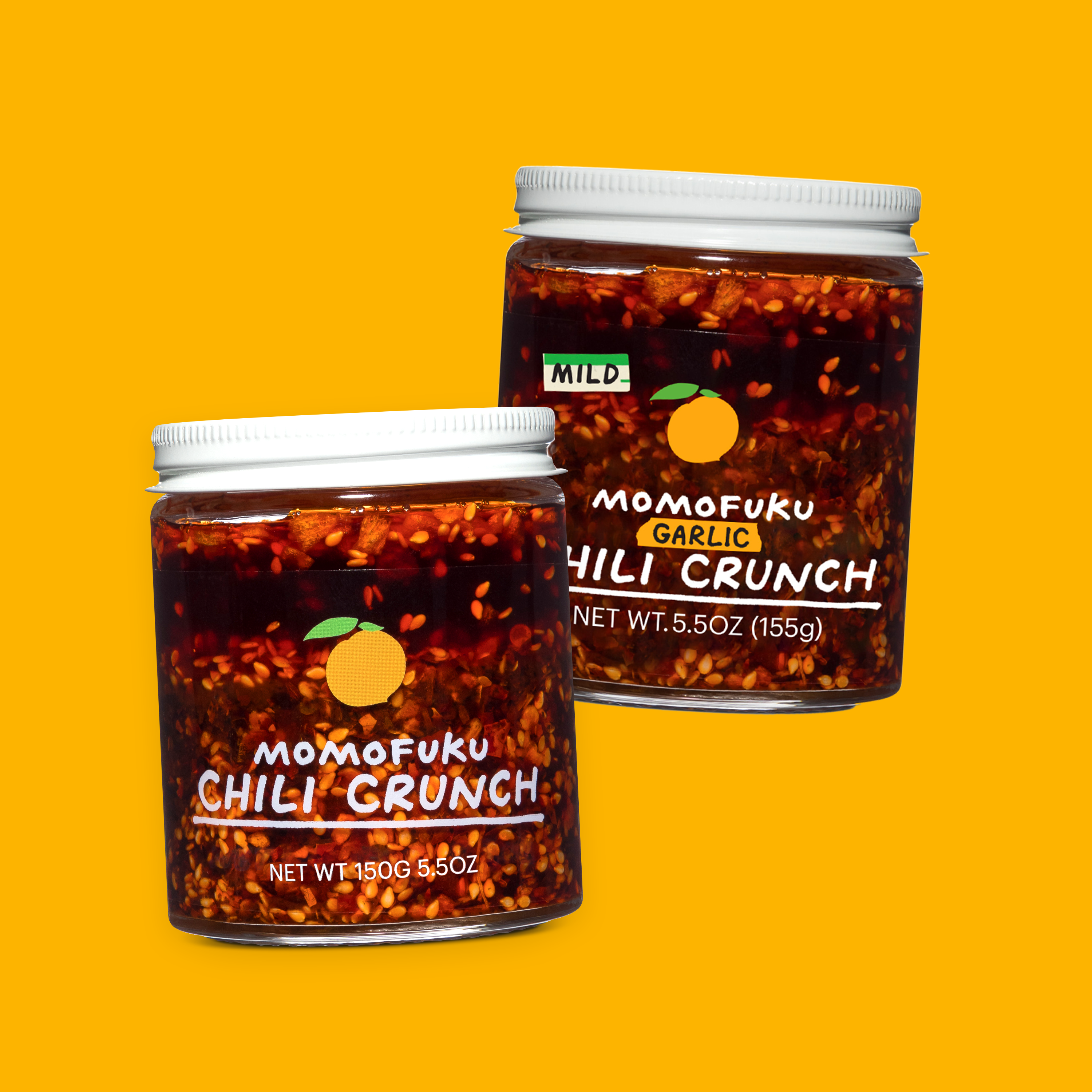momofuku original and mild garlic chili crunch