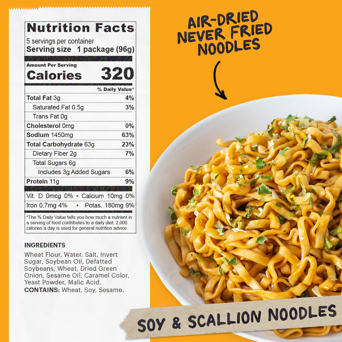 Soy & Scallion Noodles | 15 Packs