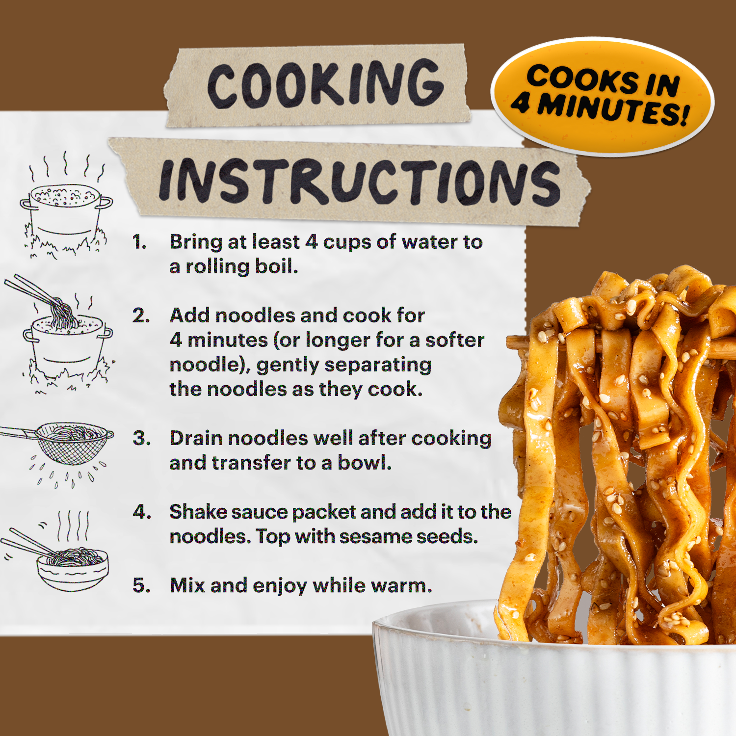 sesame miso noodle cooking instructions