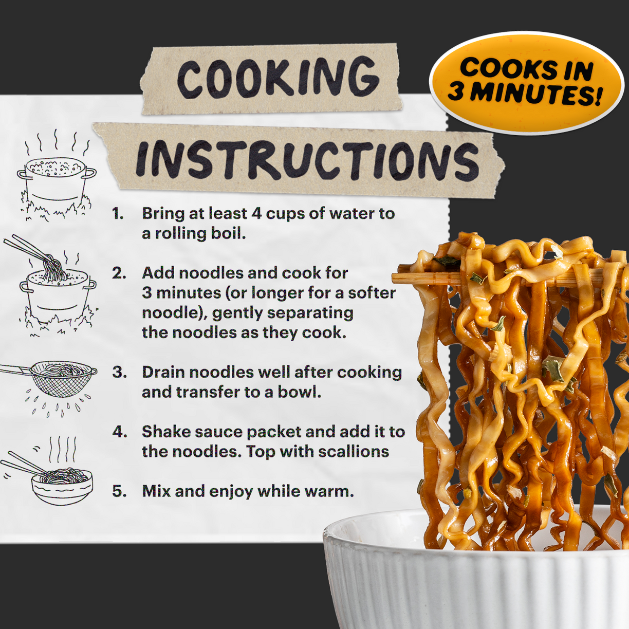 soy and scallion noodle cooking instructions