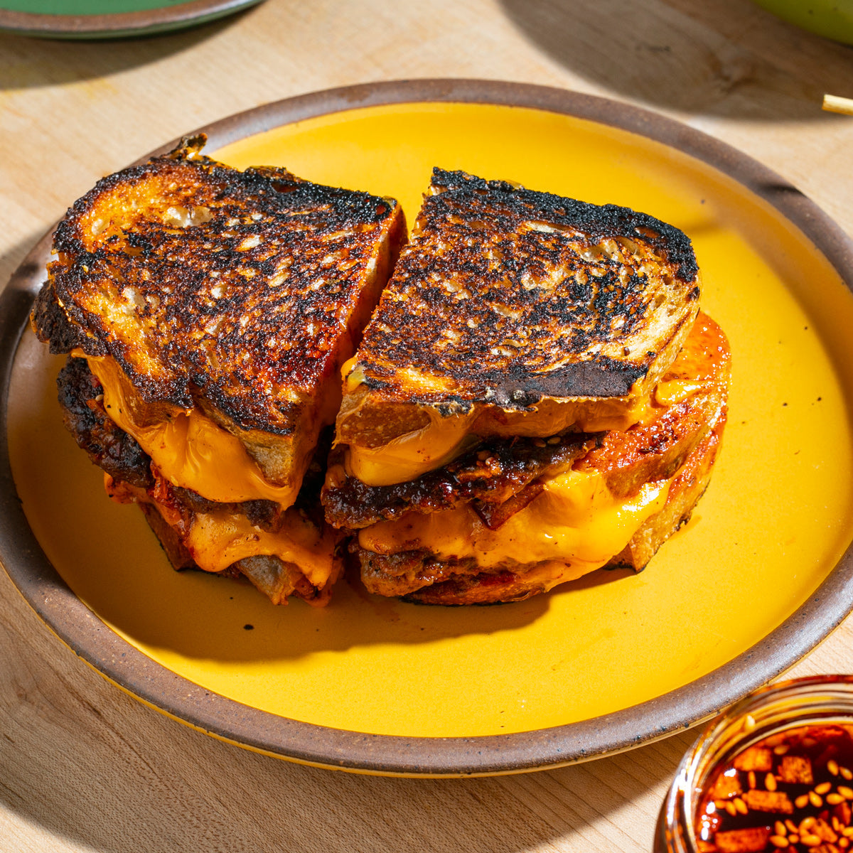 Grilled Cheese on a plate