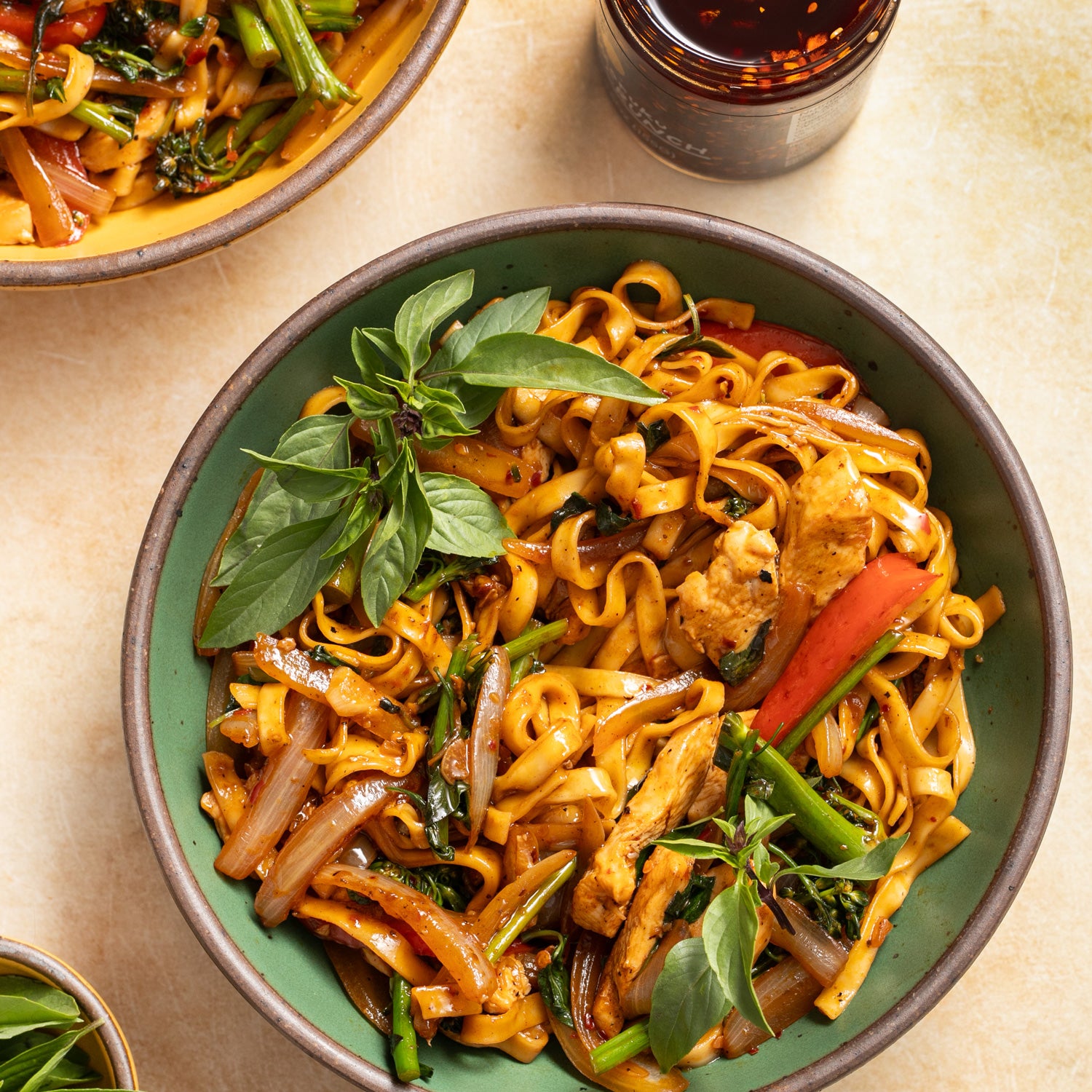 Sweet & Spicy Hot Chili Chicken Noodles