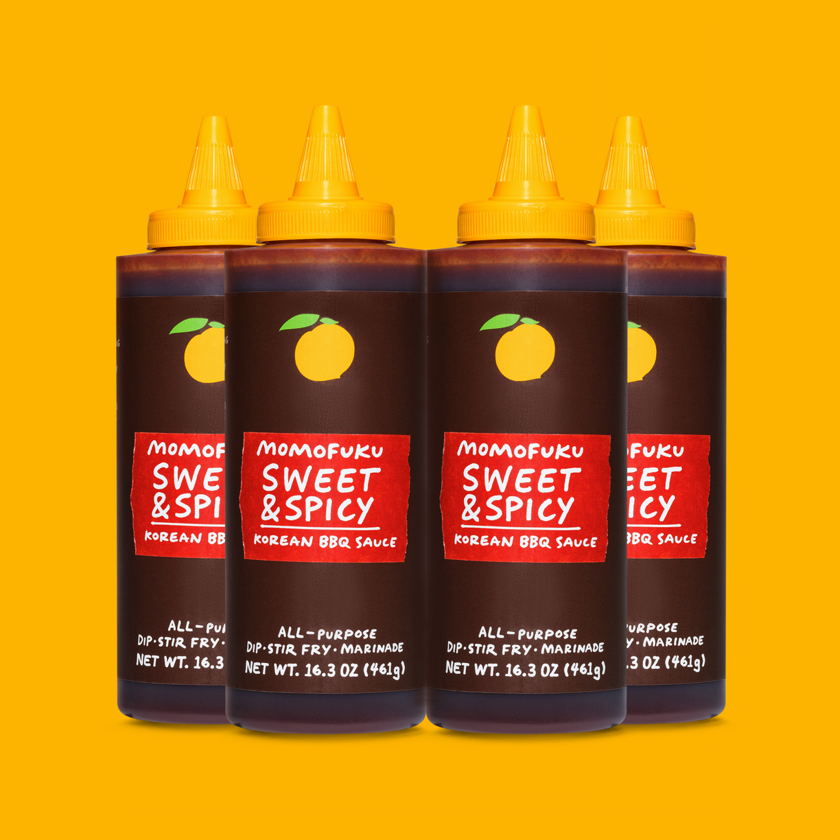 Four bottles of Sweet & Spicy Korean BBQ Sauce