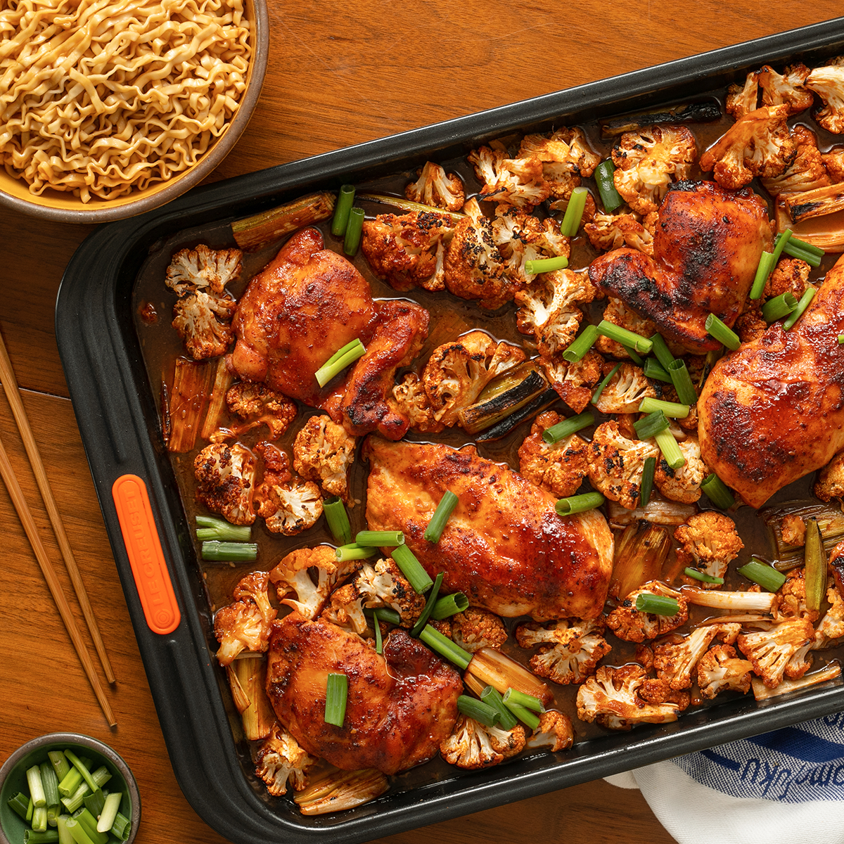 Recipe Pack: Sheet Pan Spicy Chicken & Cauliflower Noodle Bowls