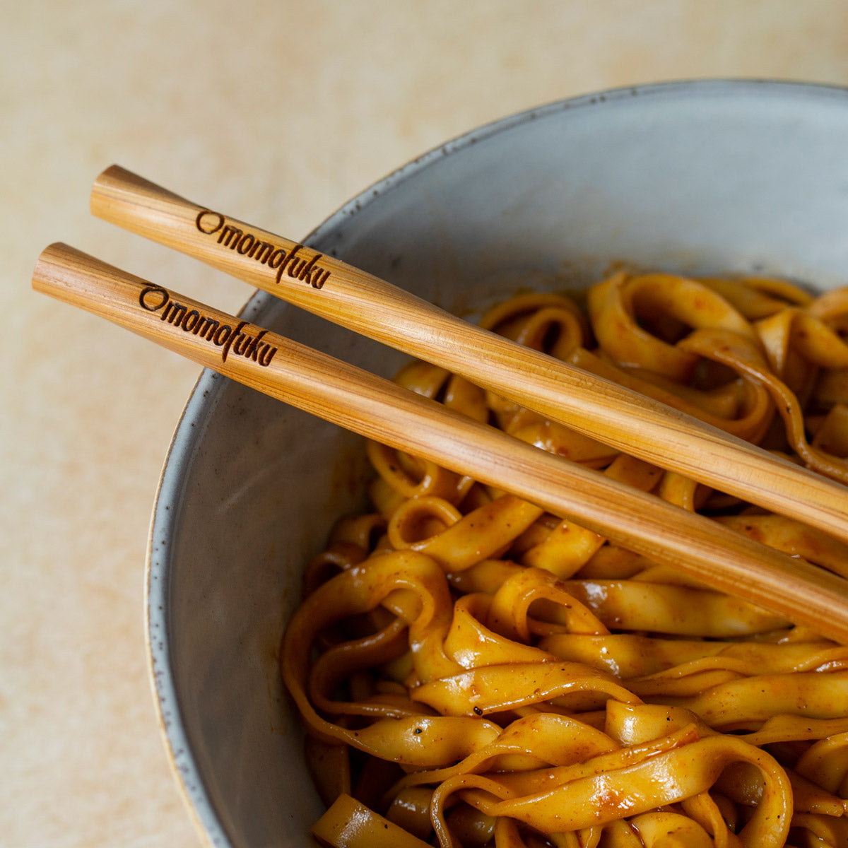 momofuku chopsticks with noodles