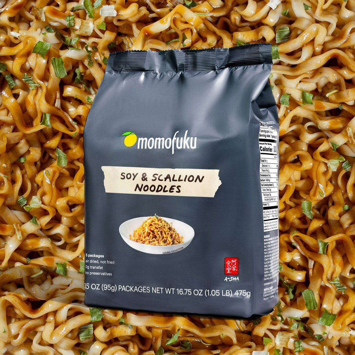 soy and scallion noodle pack